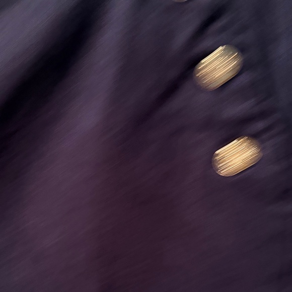 Counterparts 2X Navy Capris with Button Accents - Picture 3 of 6